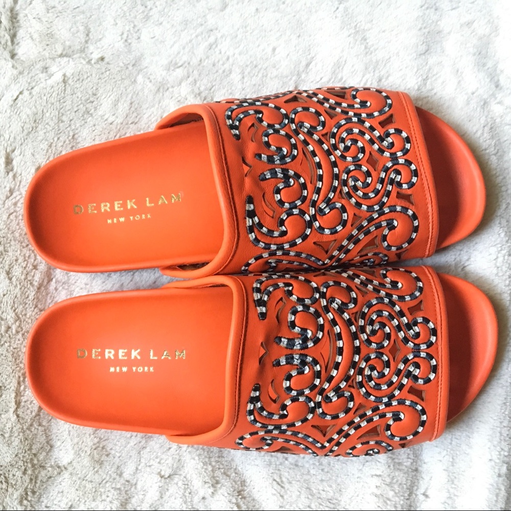 NWT Italian Leather Slides by Derek Lam Size 7
